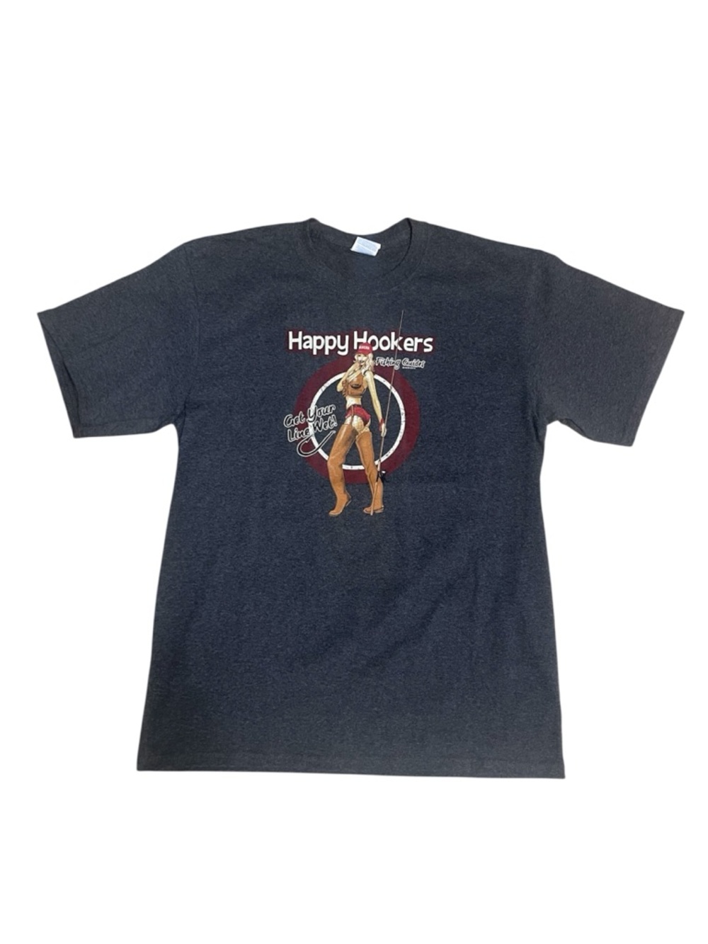Happy Hookers Graphic Tee - Black Short Sleeve Shirt